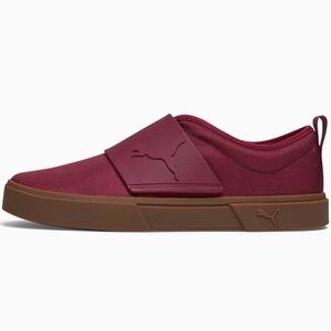 Puma Men's Burgundy Slip-On Loafers with Gum Sole